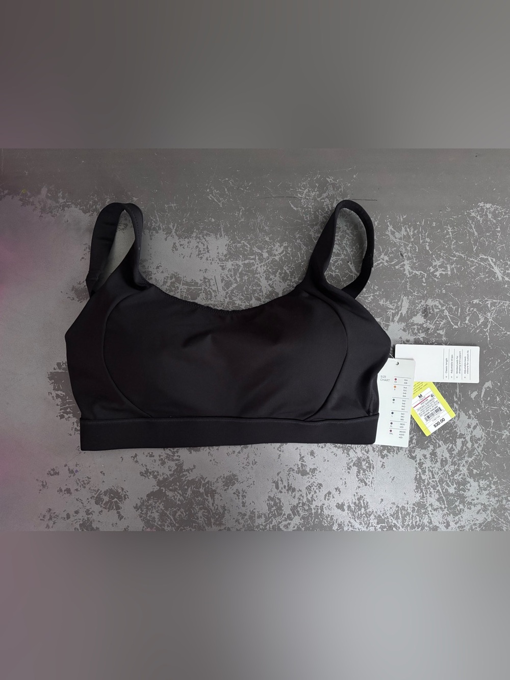 all in motion Black Adjustable High Support Sports Bra Medium 34C 36B 34D 36C - Picture 4 of 7